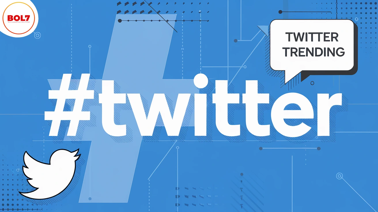 A guide on making hashtags trend on Twitter, featuring a social media strategist creating a trending campaign.