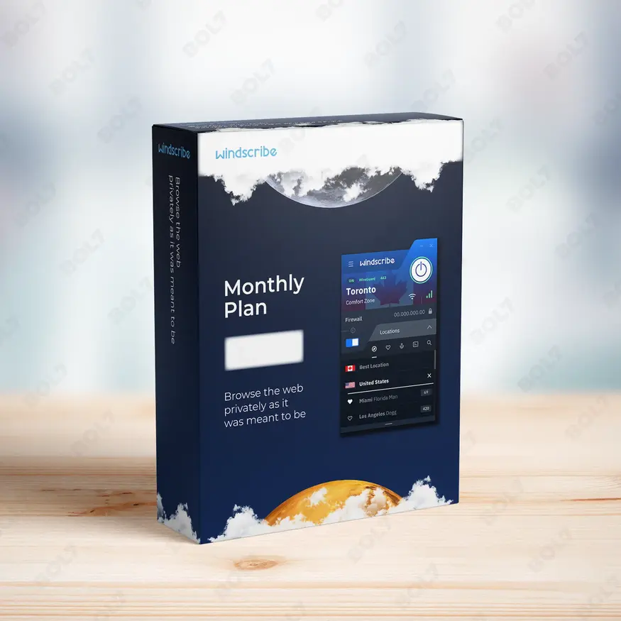 Windscribe VPN - 1 - Month